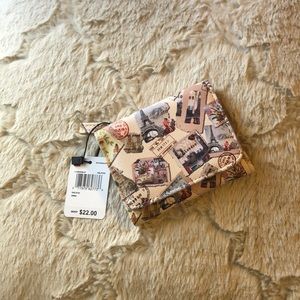 Mundi NWT Wallet Travel Paris Theme Org.$22
